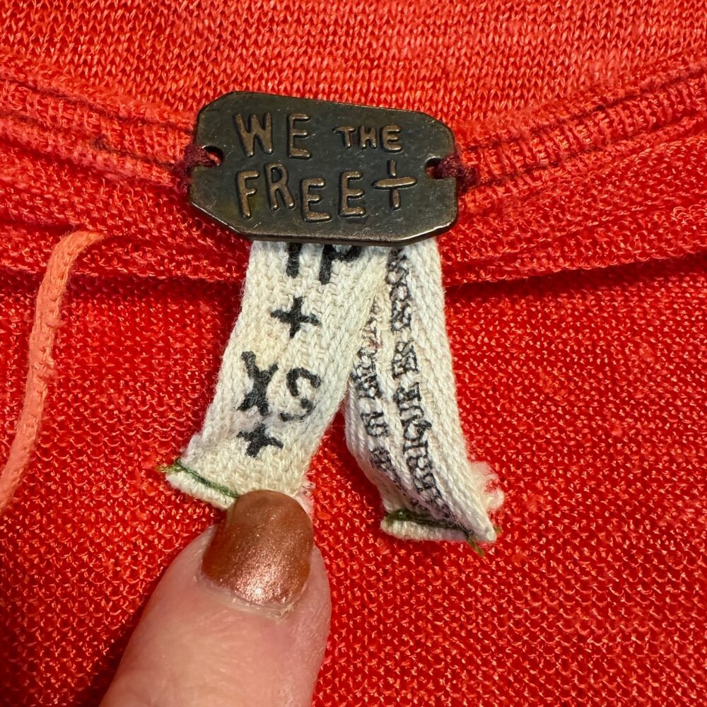 FREE PEOPLE We The Free Never Give Up Tee in Corally Red - Picture 6 of 9